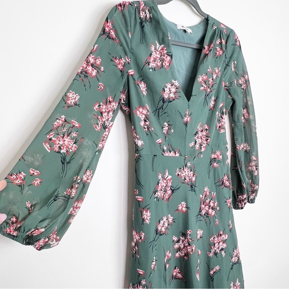 Madewell Marguerite Dress 00 Butterfly Garden Floral - Picture 3 of 10